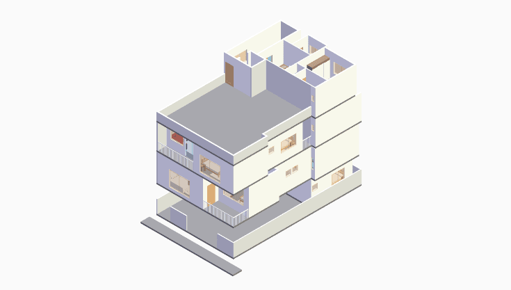 30x50 | North Facing 3D model rendering