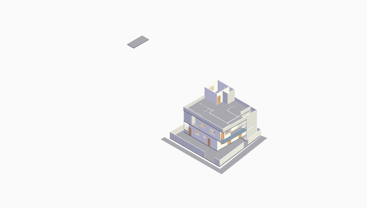 40x50 | East Facing 3D model rendering