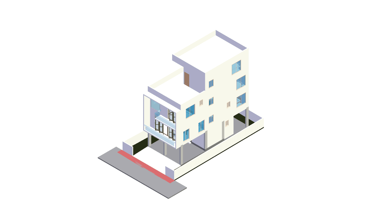 60x30 | North_east Facing 3D model rendering