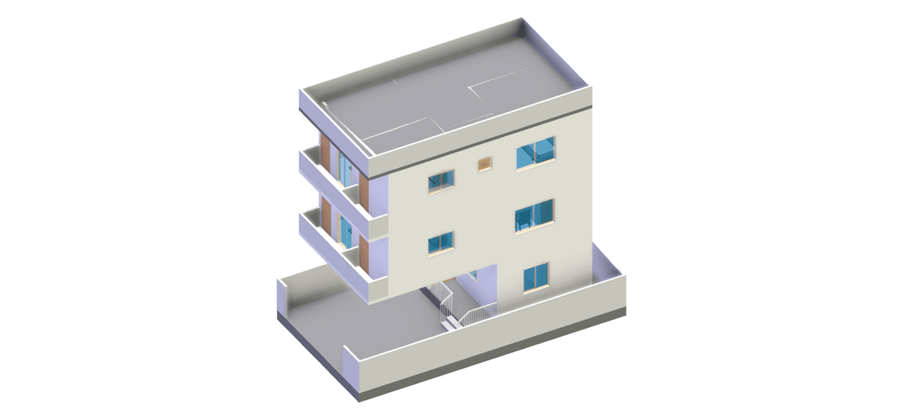 40x20 | South Facing 3D model rendering