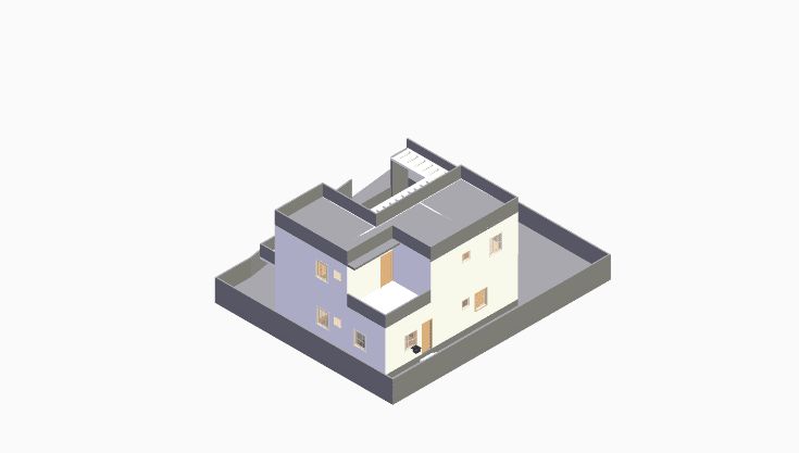 40x30 | South Facing 3D model rendering