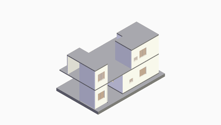 20x40 | North Facing 3D model rendering