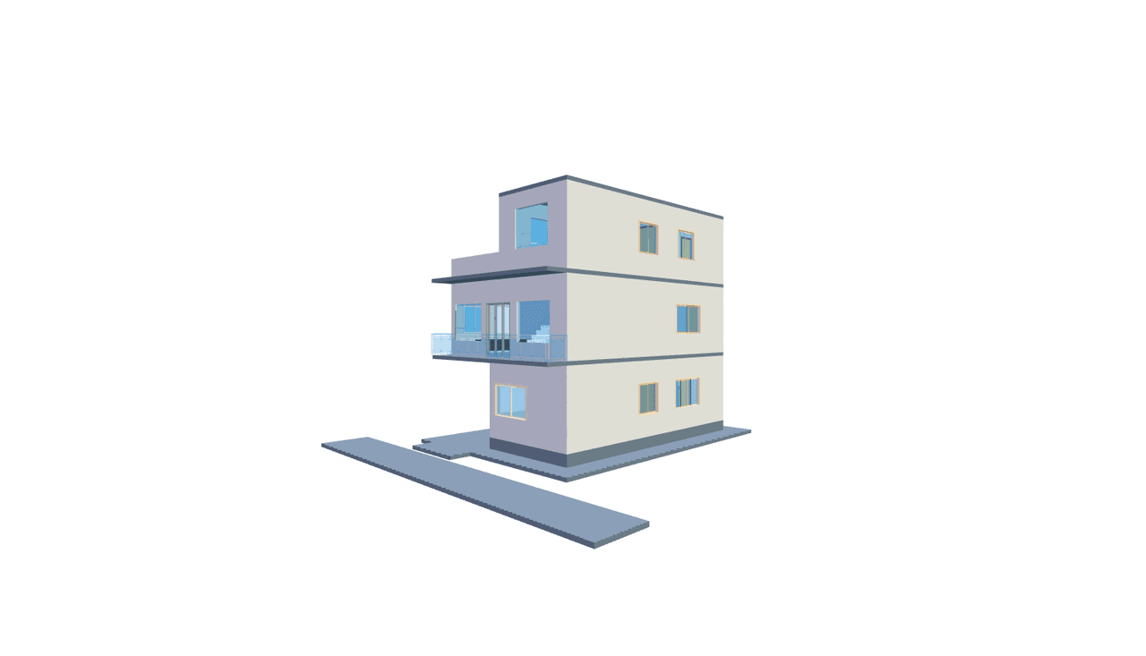 40x60 | East Facing 3D model rendering