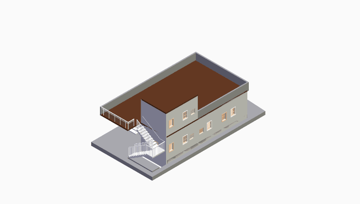 30x60 | West Facing 3D model rendering
