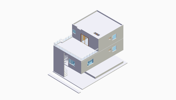 30x40 | East Facing 3D model rendering