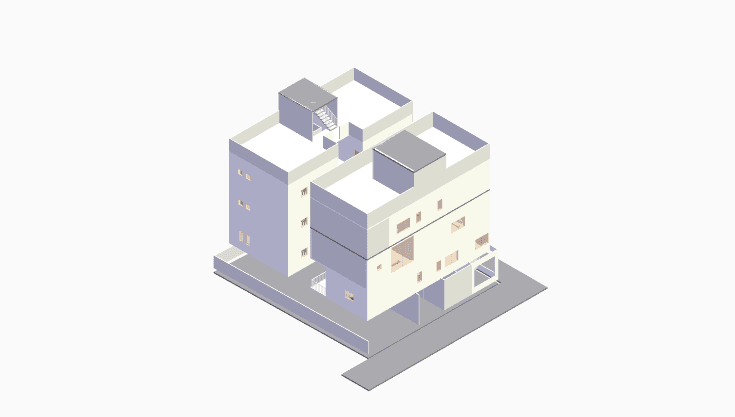 60x40 | East Facing 3D model rendering