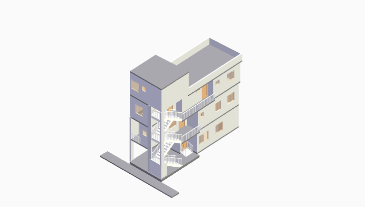 20x50 | South Facing 3D model rendering
