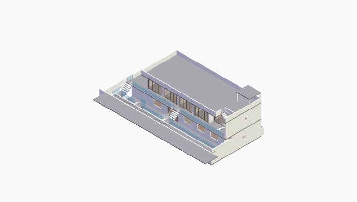 50x80 | North Facing 3D model rendering