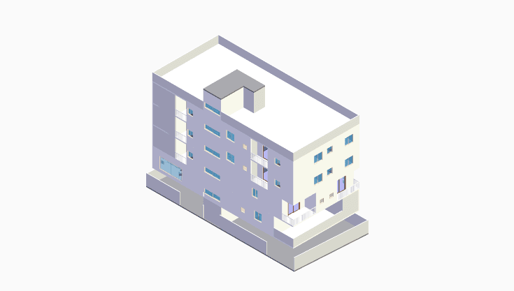 30x80 | East, South, West Facing 3D model rendering