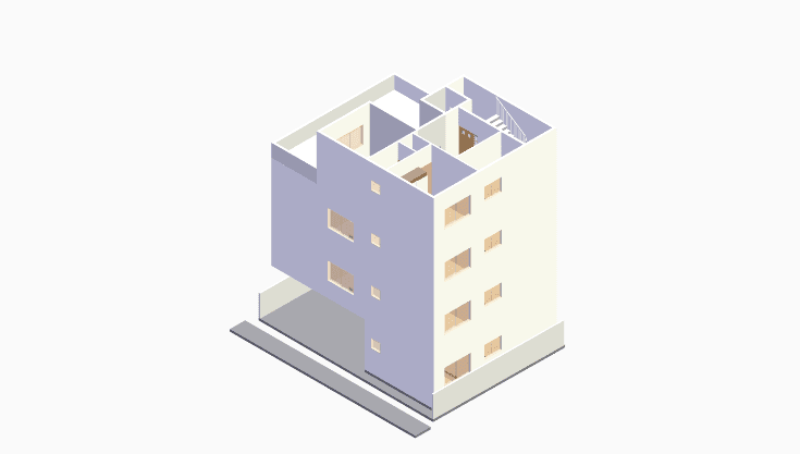 40x30 | West Facing 3D model rendering