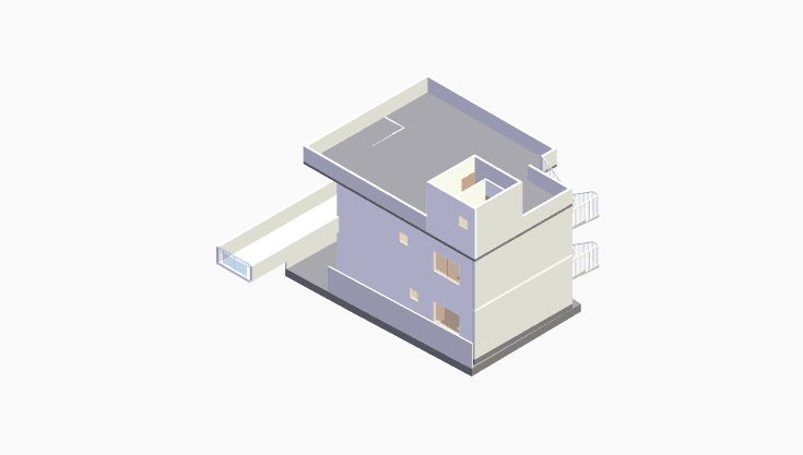40x30 | West Facing 3D model rendering