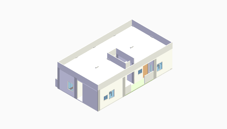 60x30 | North_east Facing 3D model rendering