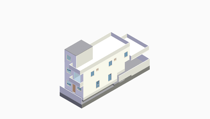 20x60 | North Facing 3D model rendering