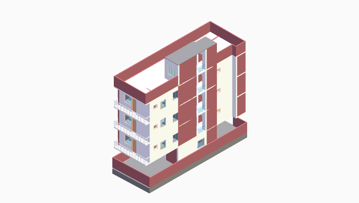 20x60 | North Facing 3D model rendering
