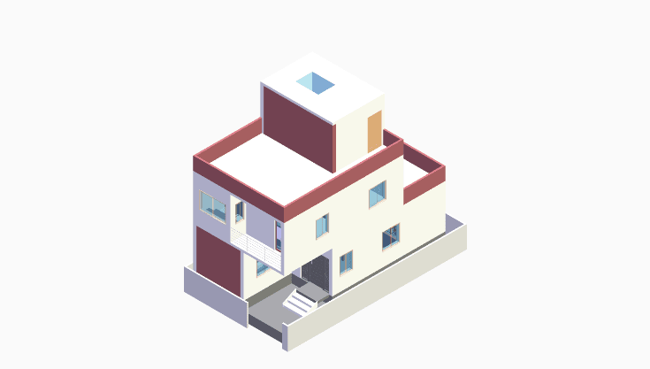 40x20 | South Facing 3D model rendering