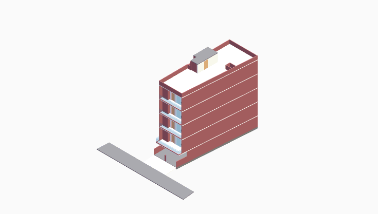 30x80 | East Facing 3D model rendering
