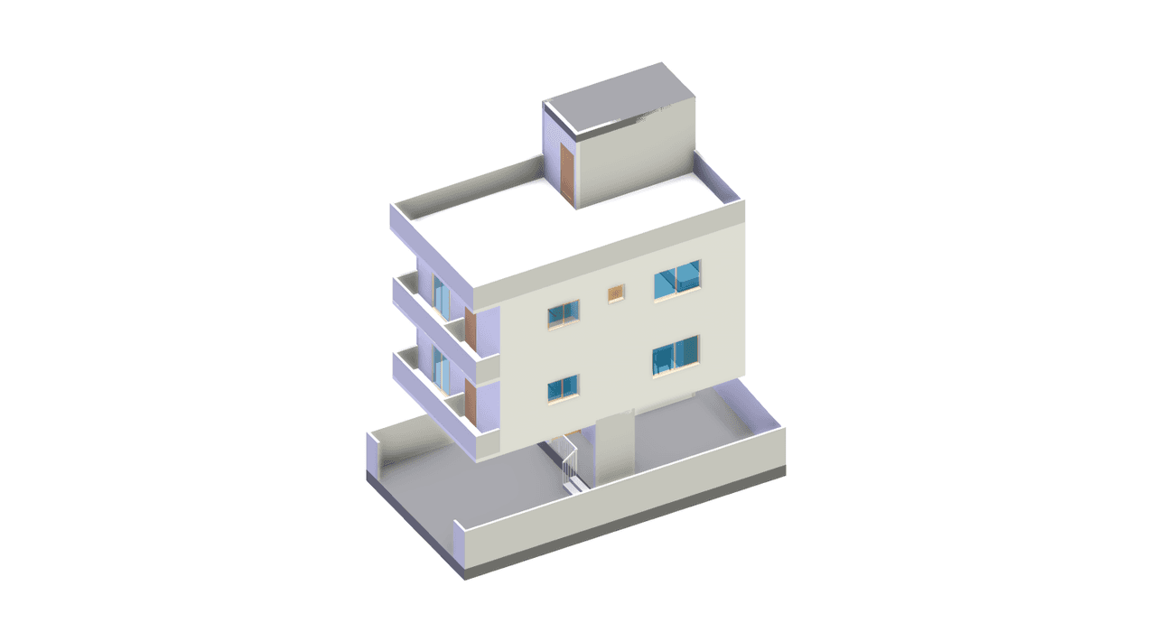 40x20 | South Facing 3D model rendering